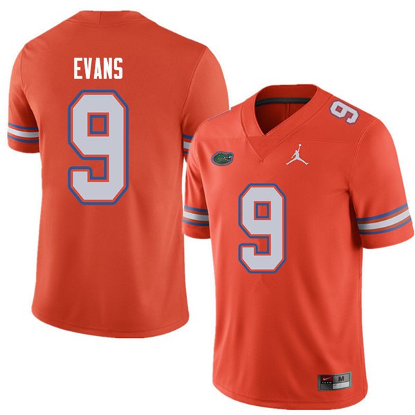 Jordan Brand Men #9 Josh Evans Florida Gators College Football Jerseys Orange